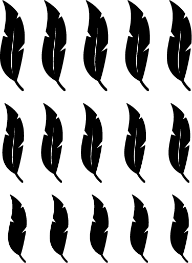 Dywan winylowy natura wzór pływających piór - TenStickers