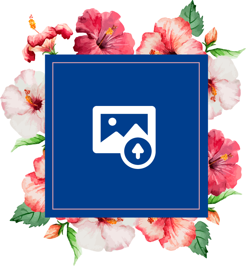 Dywan winylowy natura wzór kwiatu hibiskusa - TenStickers