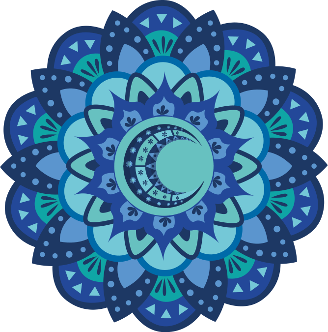 Dywan winylowy natura z bogatym mandala roślinnym - TenStickers