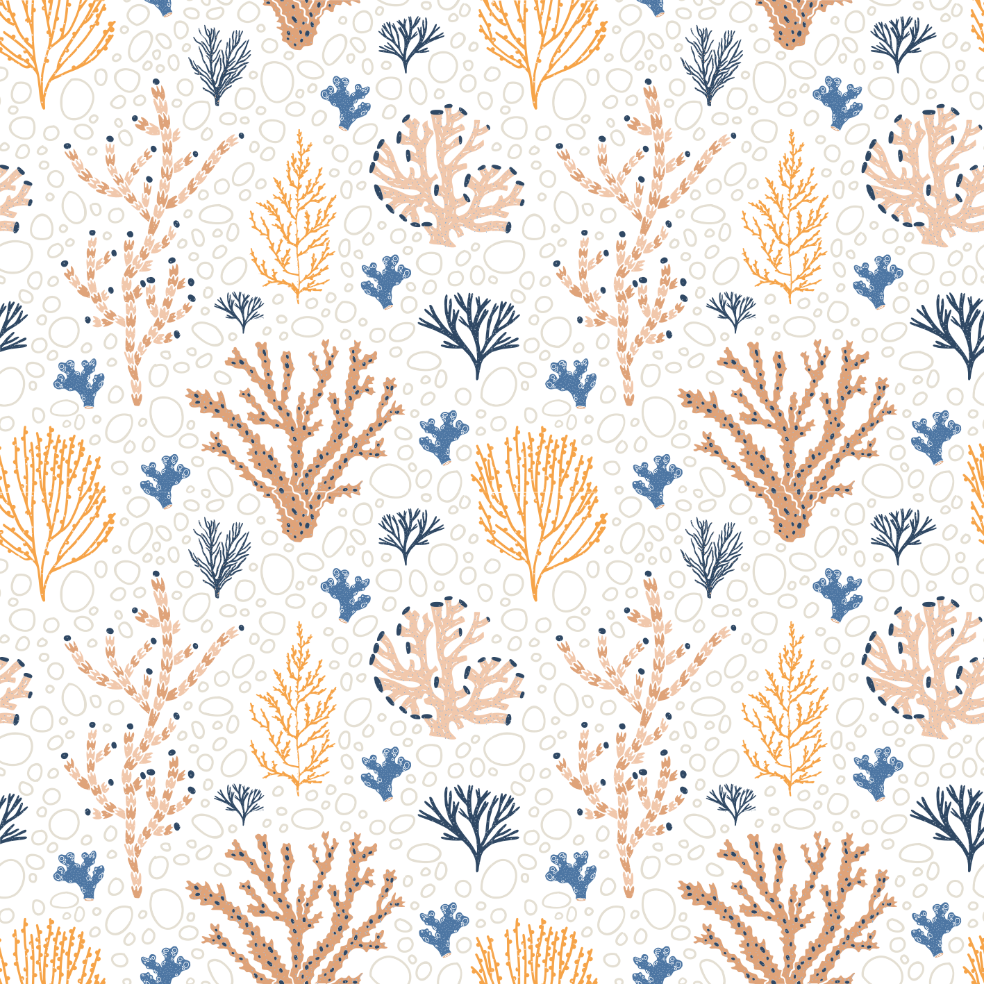 Dywan winylowy natura w stylowy wzór koralowy - TenStickers