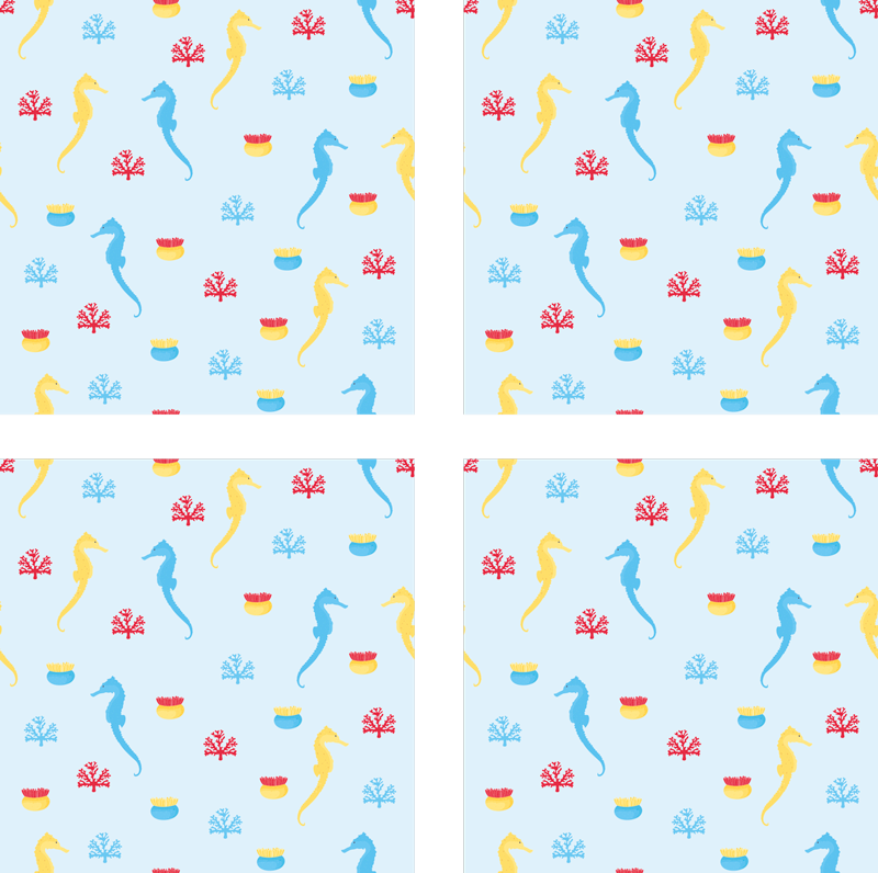 Dywan winylowy natura konik morski splash - TenStickers