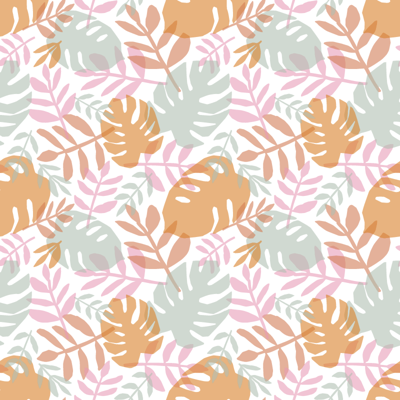 Dywan winylowy natura z motywem zielonych liści - TenStickers