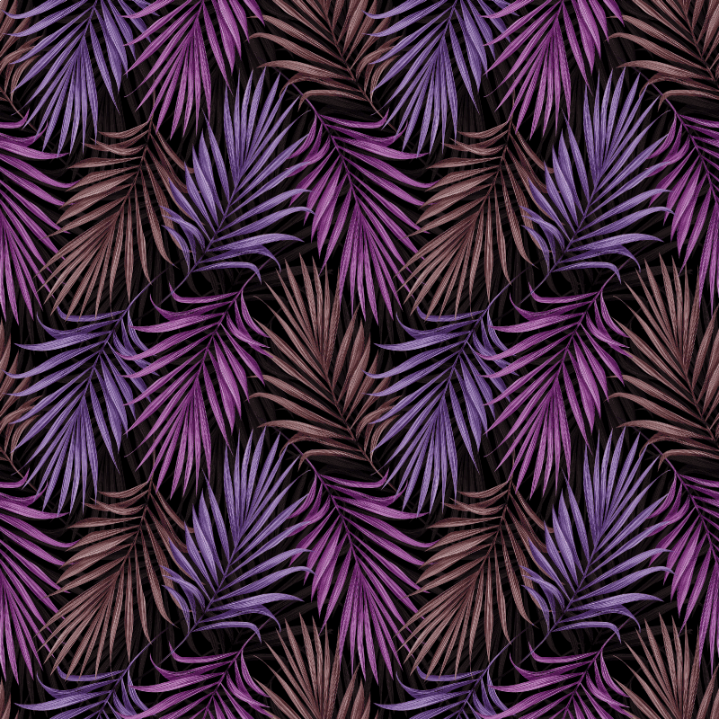 Dywan winylowy natura motyw fioletowych liści - TenStickers