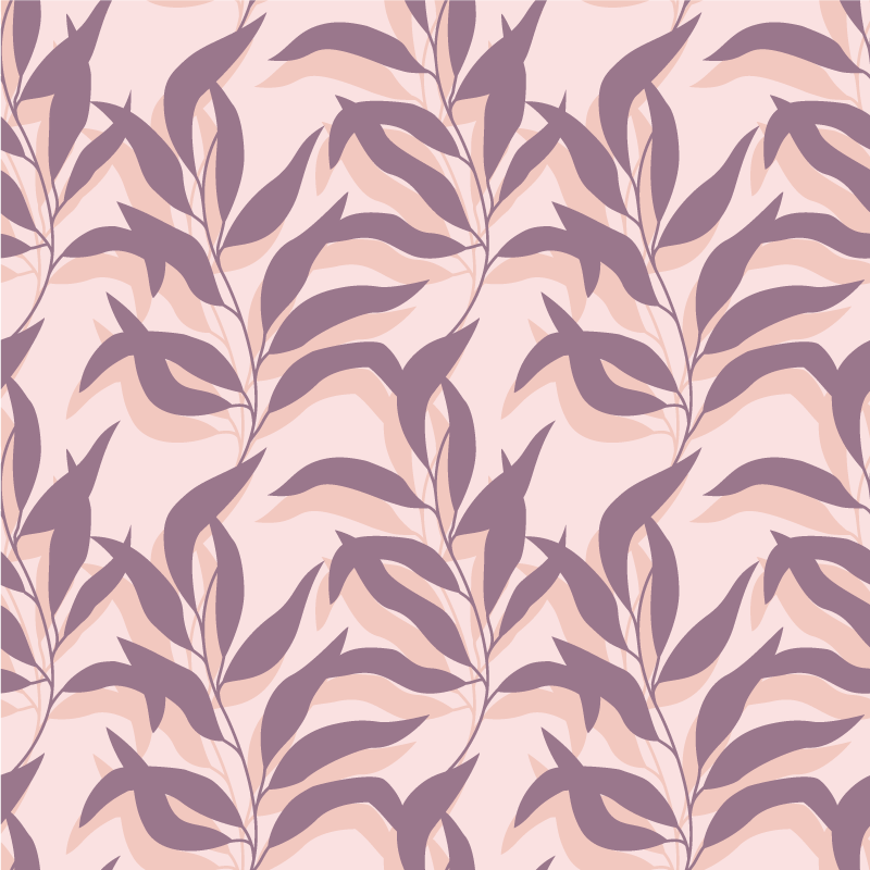 Dywan winylowy w kwiaty i rośliny palma tropical blush - TenStickers