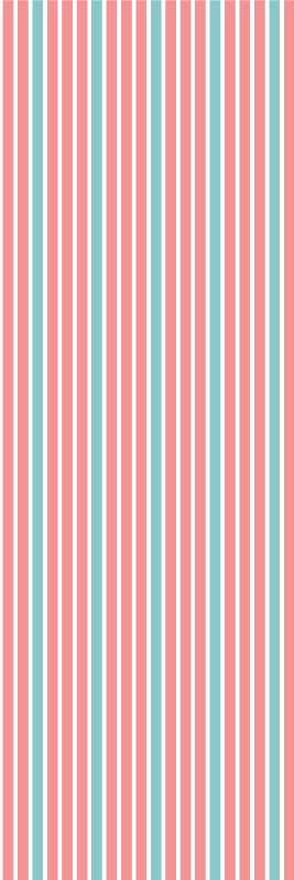 Dywan winylowy do salonu w retro niebiesko-różowy wzór - TenStickers