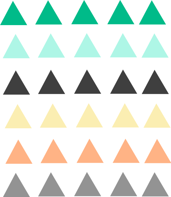 Dywan winylowy wzór geometryczny 30 małych trójkątów - TenStickers