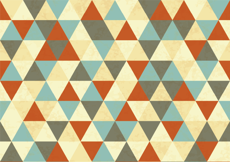 Dywan winylowy wzór geometryczny trójkąty kolorowe - TenStickers