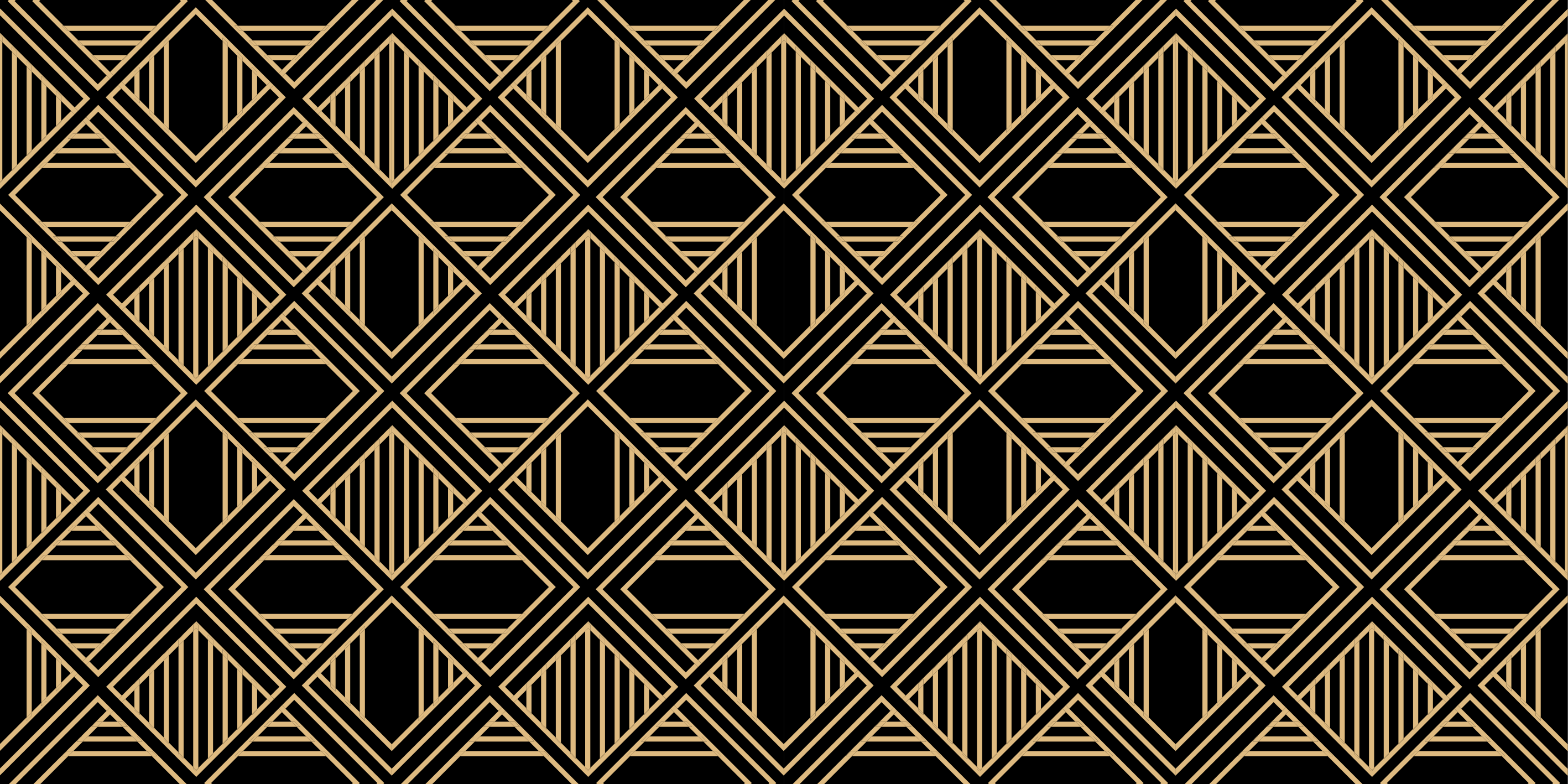 Dywan winylowy wzór geometryczny w stylu art deco - TenStickers
