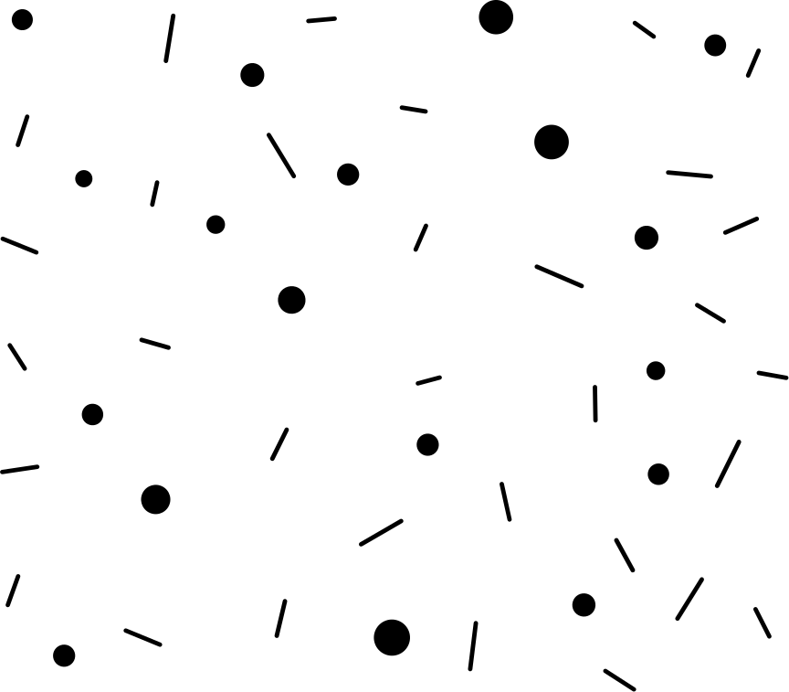 Dywan winylowy wzór geometryczny konfetti kółek i linii - TenStickers