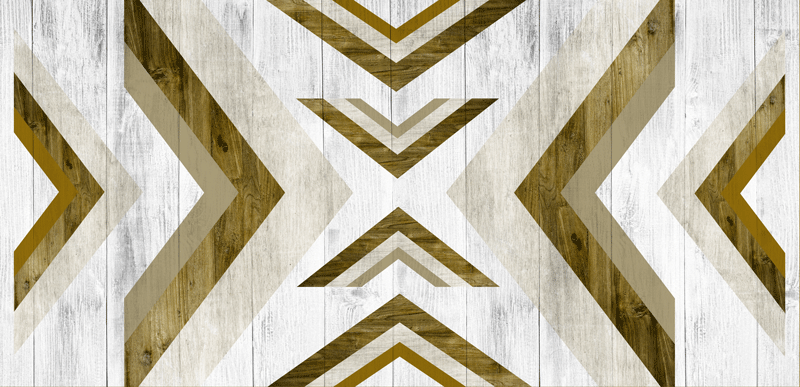 Dywan winylowy wzór geometryczny pokrowiec biurowy - TenStickers