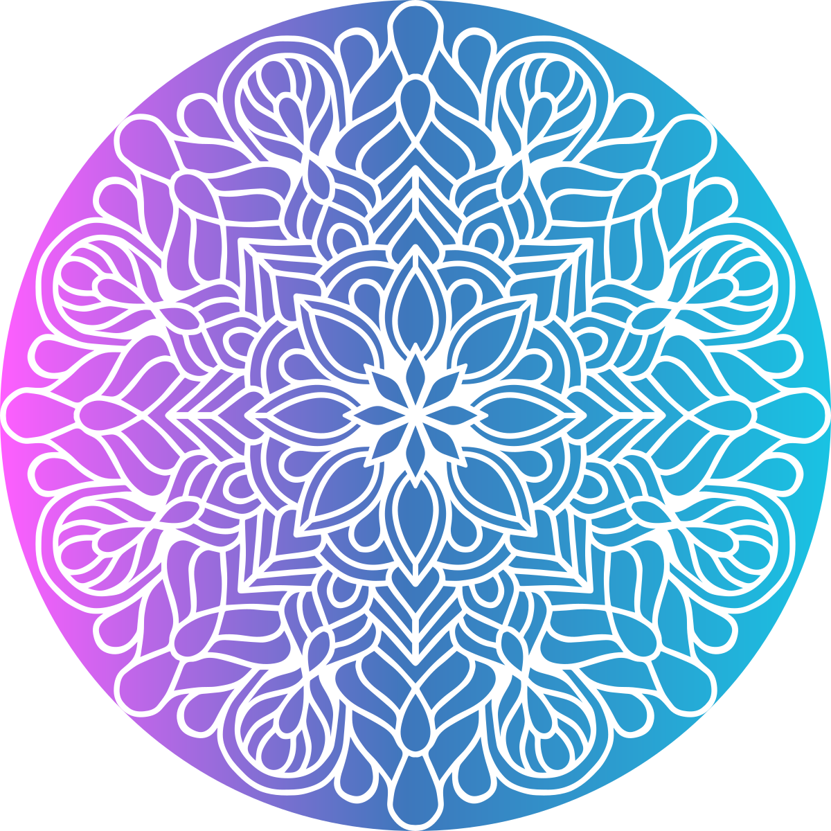 Dywan winylowy wzór geometryczny motyw okrągły - TenStickers