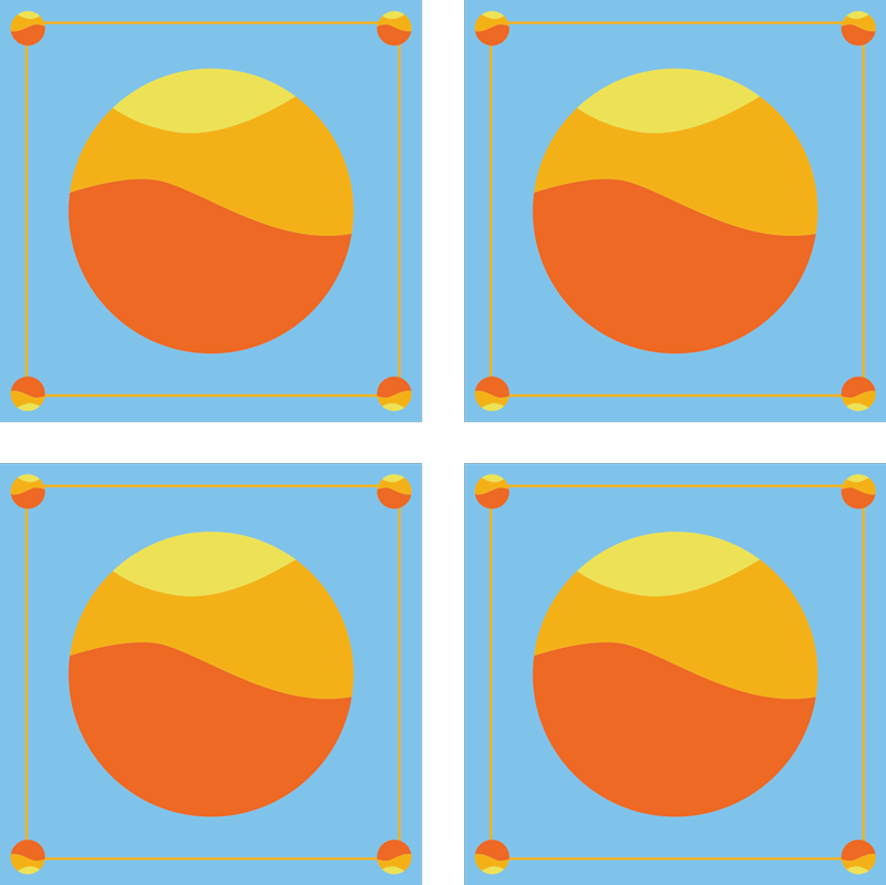 Dywan winylowy wzór geometryczny kolorowe koła - TenStickers