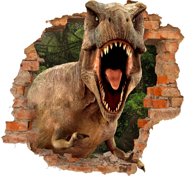 Dywan winylowy dla dziecka 3d t-rex - TenStickers
