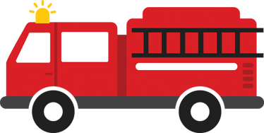 Dywan winylowy dla dziecka wozem strażackim - TenStickers