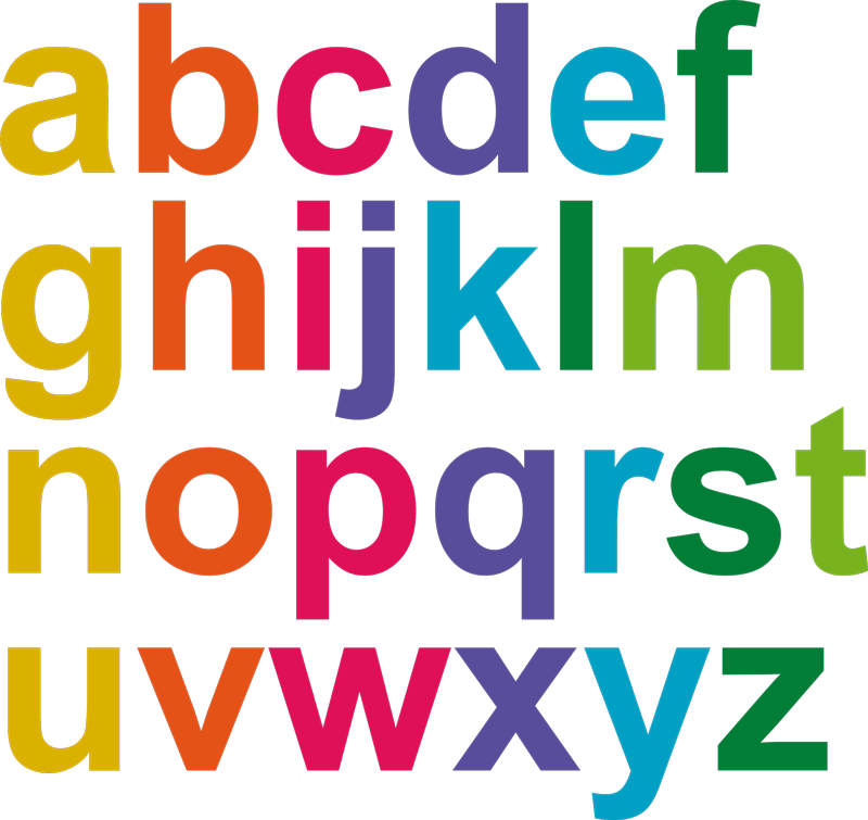 Dywan winylowy dla dziecka w minimalistyczne litery - TenStickers