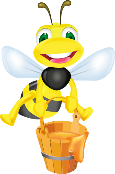 Dywan winylowy dla dziecka z miodową pszczółką - TenStickers