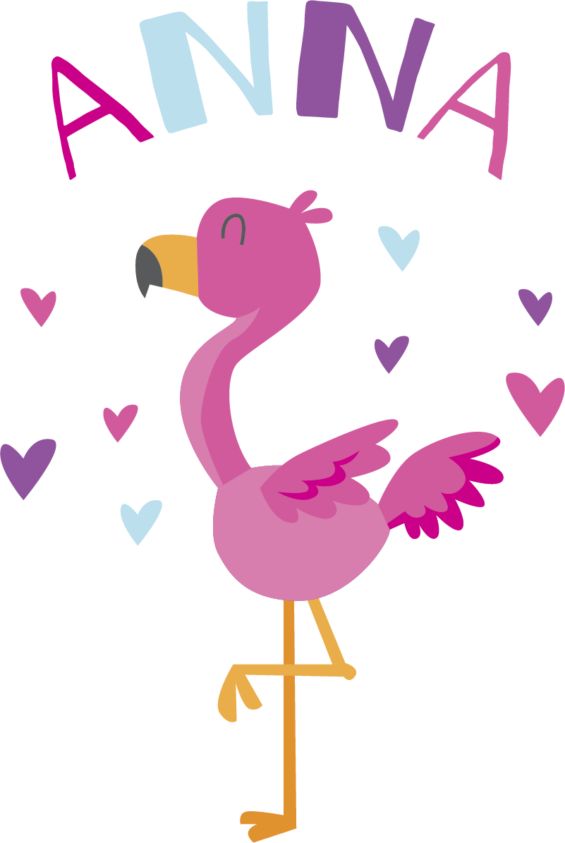 Dywan winylowy dla dziecka z personalizowanym flamenco - TenStickers