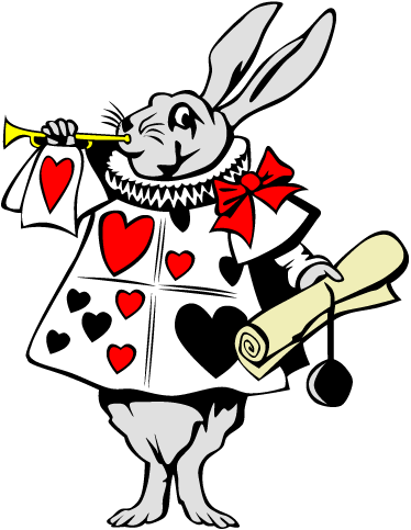 Dywan winylowy dla dziecka królik z krainy czarów - TenStickers