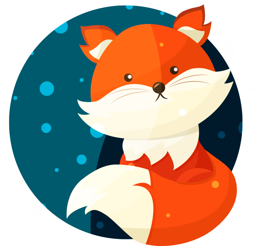 Dywan winylowy dla dziecka z uroczym liskiem - TenStickers