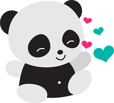 Dywan winylowy dla dziecka uroczy miś panda - TenStickers