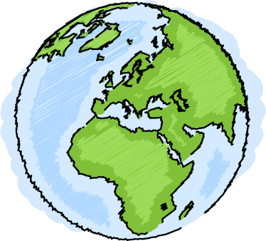 Dywan winylowy dla dziecka mapa świata w zieleni i błękicie - TenStickers