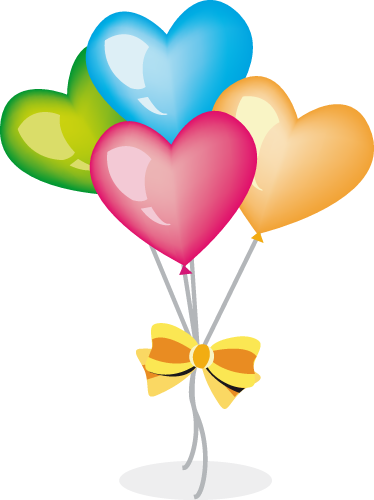 Dywan winylowy dla dziecka w kształcie serca balonów - TenStickers