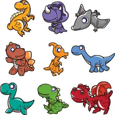 Dywan winylowy dla dziecka z dinozaurami dla maluchów - TenStickers
