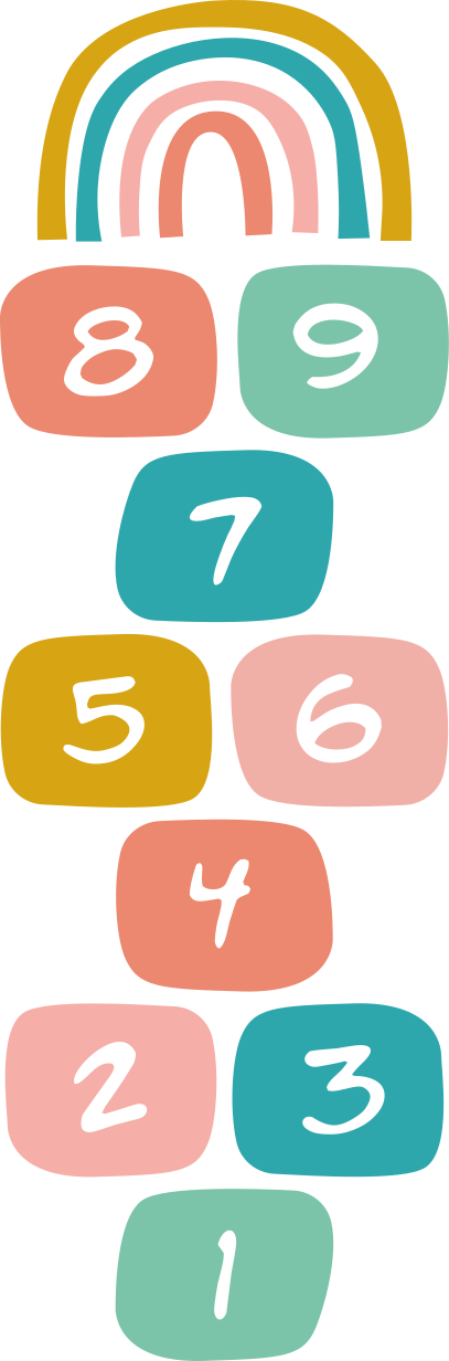 Dywan winylowy dla dziecka w kolorową klasyczną grażdżankę - TenStickers