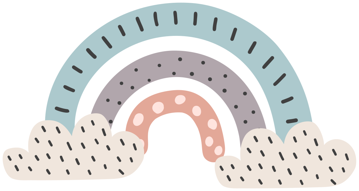 Dywan winylowy dla dziecka tęczowy nordycki - TenStickers