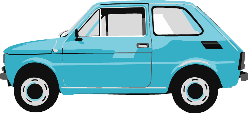 Dywan winylowy dla dziecka samochód w stylu vintage - TenStickers