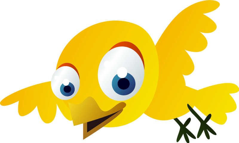 Dywan winylowy dla dziecka Żółty latający ptak - TenStickers