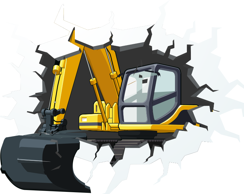 Dywan winylowy dla dziecka z otworem w ścianie - TenStickers