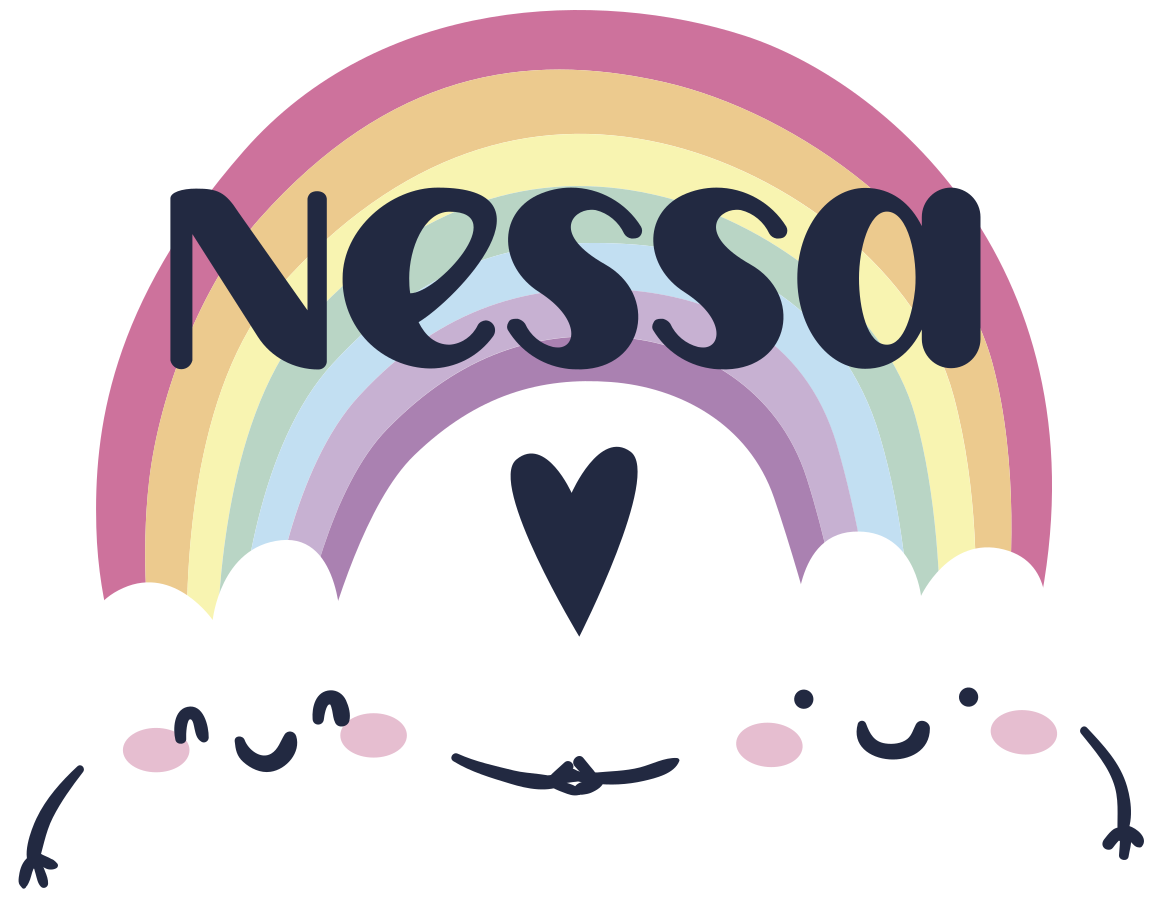 Dywan winylowy dla dziecka tęczowy personalizowany - TenStickers