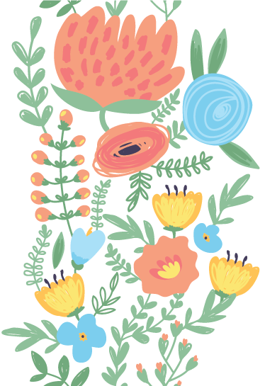 Dywan winylowy dla dziecka z kwiatowym wzorem - TenStickers