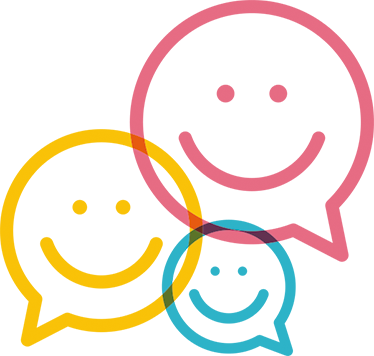 Dywan winylowy dla dziecka wesołe kolorowe buzie - TenStickers