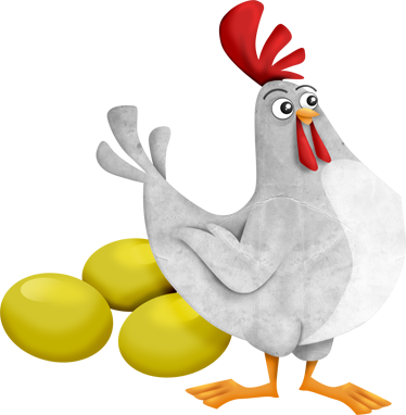 Dywan winylowy dla dziecka fen z złotymi jajkami - TenStickers