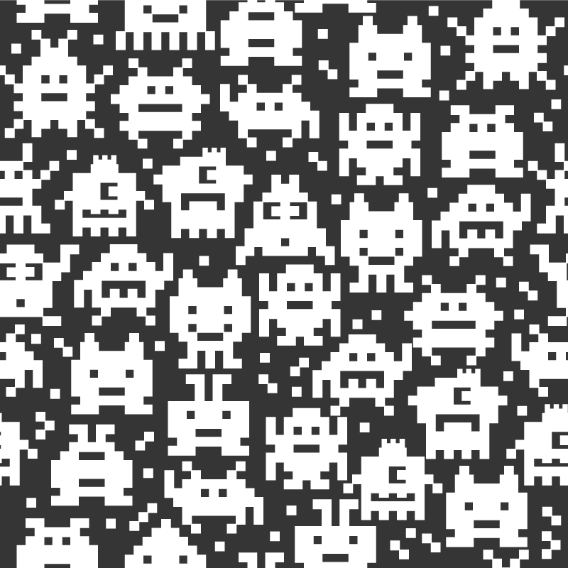 Dywan winylowy dla dziecka z potworami z gier - TenStickers