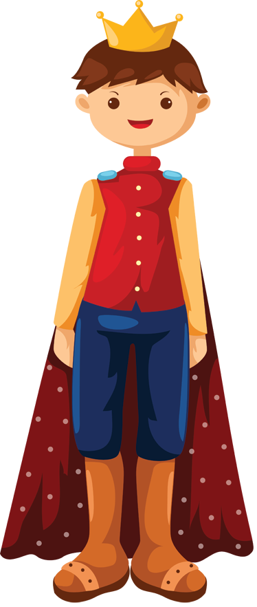 Dywan winylowy dla dziecka ilustracja króla - TenStickers