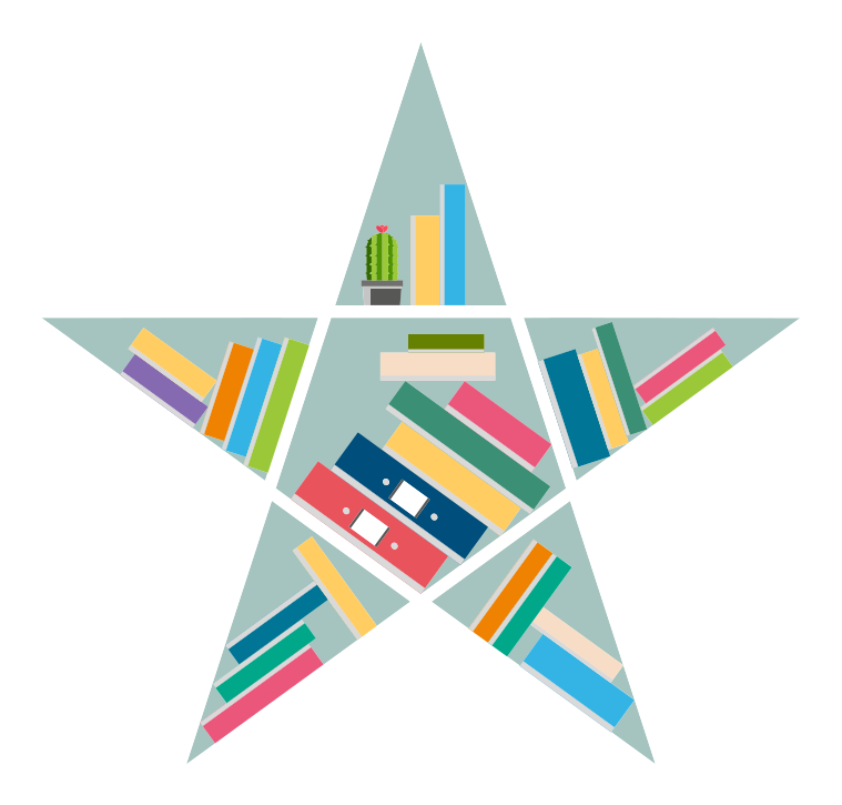 Dywan winylowy dla dziecka czytelnik gwiazd - TenStickers