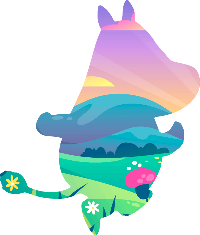 Dywan winylowy dla dziecka Świat muminków - TenStickers