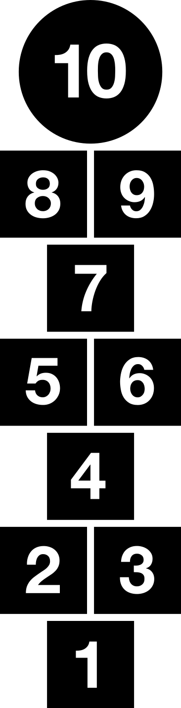 Dywan winylowy z grą w klasy - TenStickers