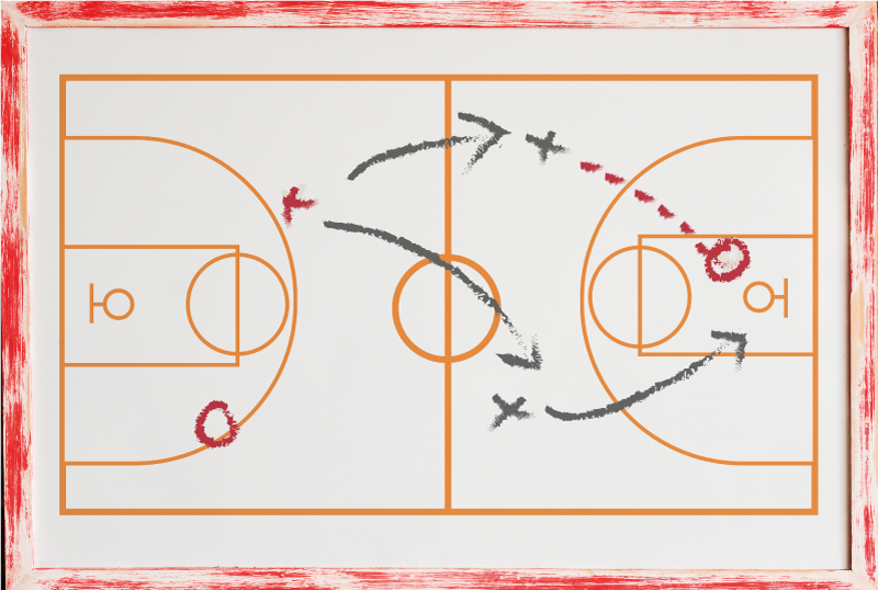 Dywan winylowy z grą trener sportowy - TenStickers