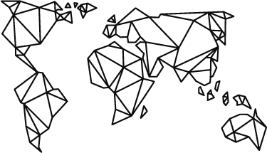 Dywan winylowy mapa świata origami dekoracyjne - TenStickers