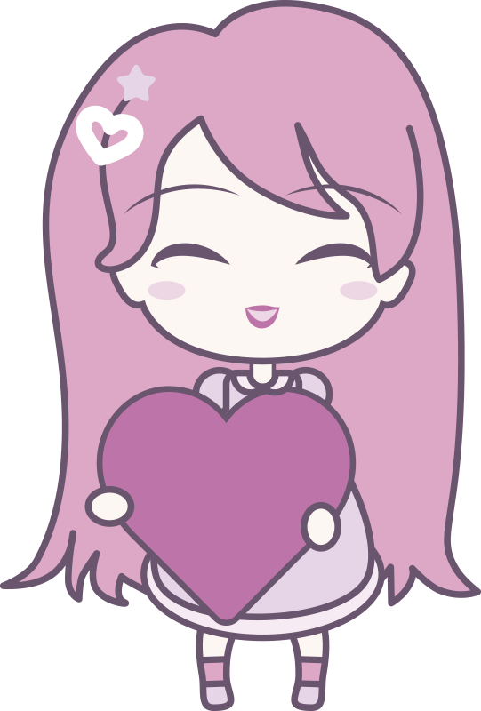 Dywan winylowy dla dziecka z anime dziewczyną miłości - TenStickers