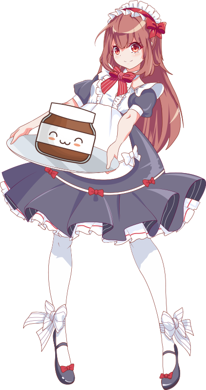 Dywan winylowy dla dziecka z dziewczyną anime z nutellą - TenStickers