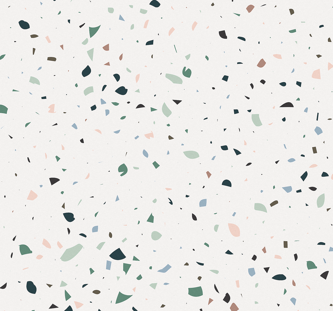 Dywan winylowy do łazienki w białe terrazzo - TenStickers