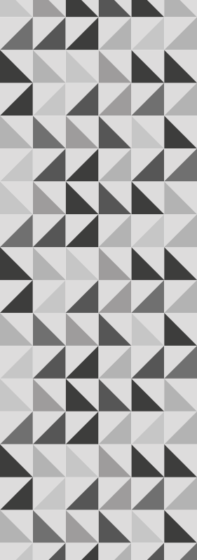 Dywan winylowy do łazienki w geometryczne trójkąty - TenStickers