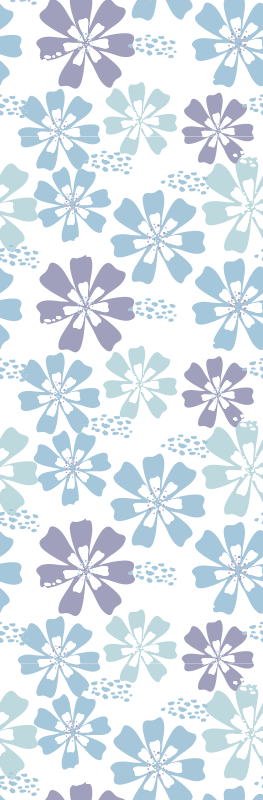Dywan winylowy do łazienki w pastelowy kwiatowy wzór - TenStickers