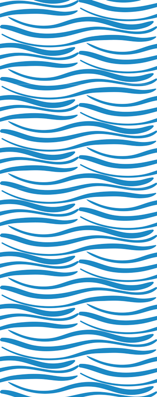 Dywan winylowy do łazienki w małe fale - TenStickers
