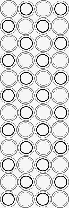 Dywan winylowy do łazienki w czarne i szare kółka - TenStickers